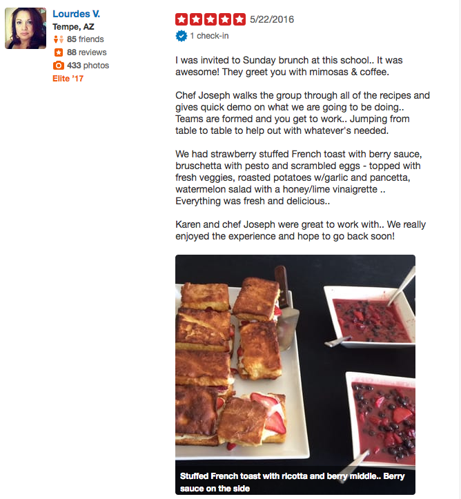 Yelp Review for Overview Page